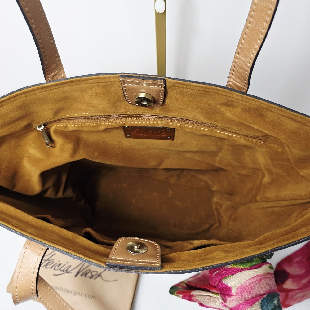 Patricia Nash Woven Marconia Naturale Tote - Picture 7 of 10
